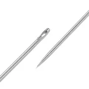 Long sewing needles n°3-7 Silver eye x20