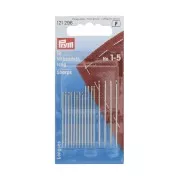 Long sewing needles n°1-5 Silver eye x16