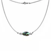 925 Sterling Silver Fine cable chain choker to personalize with beads 44 cm x1