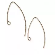 Gold-filled earwires 23 mm x2