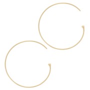 Gold filled (rolled gold) hoop earrings 25 mm x2