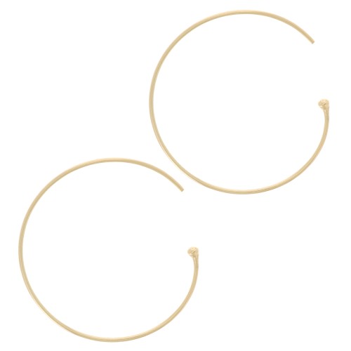 Gold-Filled ball earring hoops 25 mm x2