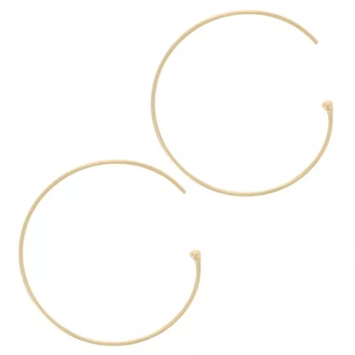 Gold filled (rolled gold) hoop earrings 25 mm x2