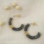 Gold filled (rolled gold) hoop earrings 25 mm x2