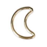 Gold filled Half-Moon spacer 11.5x8mm x1|raw }}