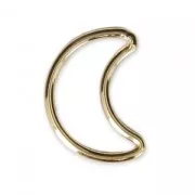 Gold filled Half-Moon spacer 11.5x8mm x1