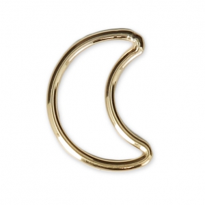 Gold filled Half-Moon spacer 11.5x8mm x1