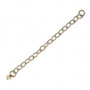 60mm Extension cable chain with pendant for half-drilled - Gold filled x1