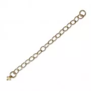 60mm Extension cable chain with pendant for half-drilled - Gold filled x1