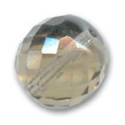 Fire Polished faceted round bead 16mm Black Diamond x1|raw }}