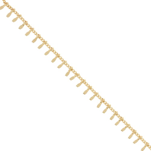Fancy lace oval 7.5mm mesh chain - Gold Tone x50cm
