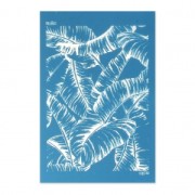Silk Screen Moiko 74x105 mm - Large palm leaves