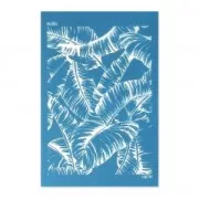 Silk Screen Moiko 74x105 mm - Large palm leaves