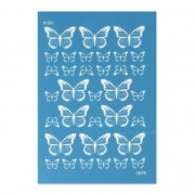 Silk Screen Moiko 74x105 mm - Butterflies|raw }}