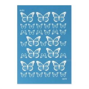 Silk Screen Moiko 74x105 mm - Butterflies