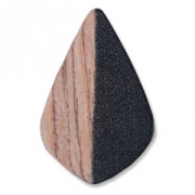 Half-drilled drop pendant imitation wood 30 mm Black x1|raw }}