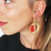 Rattan pendant/loop 35 mm for your DIY creations x1