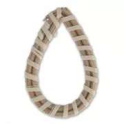 Rattan drop 50x33 mm for your DIY creations x1