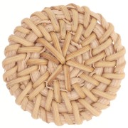 Rattan disc 34 to 38 mm for DIY jewelry creation x1|raw }}