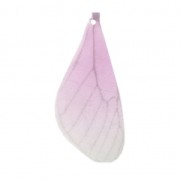 Butterfly wings pendant with 2 holes 42.5x17 mm Mauve et Brown x1