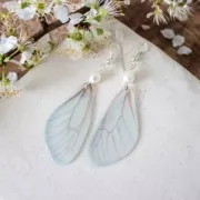 Butterfly wings pendant with 2 holes 42.5x17 mm Dark Pink/Brown x1