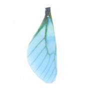 Butterfly wings pendant with 2 holes 42.5x17 mm Blue/Brown x1
