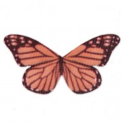 Butterfly without hole 50x25 mm Orange/Brown x1|raw }}