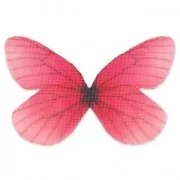 Butterfly without hole 50x30 mm Light Red/Brown x1