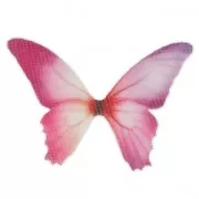 Butterfly without hole 50x35 mm Fuchsia x1
