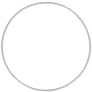 Metal circle for Dreamcatcher, Suspension and Lamps 15 cm Antique Silver Tone x1