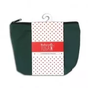 Cotton pouch with zipper make-up kit format 17x14cm Kaki Green x1