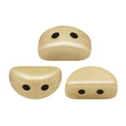 Glass beads Kos® by Puca® 6x3 mm Opaque Beige Ceramic Look x10g|raw }}