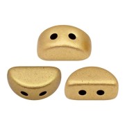 Glass beads Kos® by Puca® 6x3 mm Gold Mat x10g|raw }}