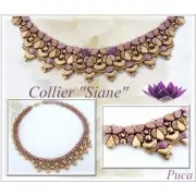 Glass beads Kos® by Puca® 6x3 mm Gold Mat x10g