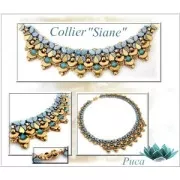 Glass beads Kos® by Puca® 6x3 mm Gold Mat x10g