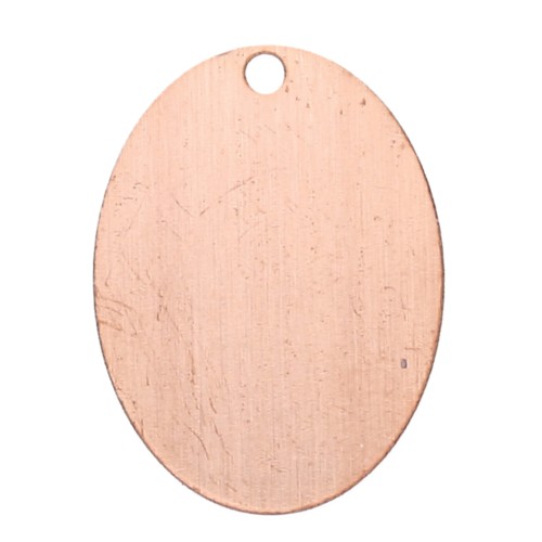 Copper pendant base for enamel powder Efcolor 19x14  mm x1