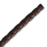 Braided leather cord 3 mm Brown x 50 cm|raw }}