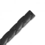 Cordon cuir tressé
