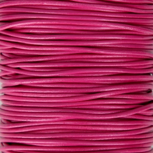 Genuine leather cord 1.5 mm Fuchsia x 100 cm