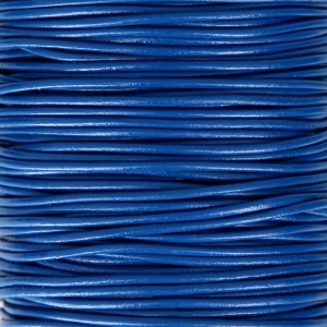 Genuine leather cord 1.5 mm Blue x 100 cm
