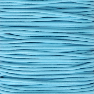 Genuine leather cord 1.5 mm Light Blue x 100 cm