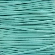 Genuine leather cord 1.5 mm Turquoise x 100 cm
