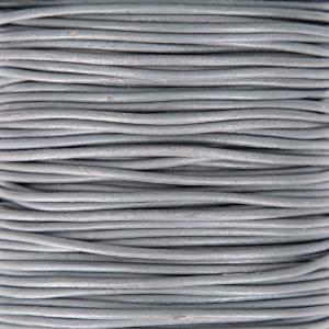 Genuine leather cord 1.5 mm Light Grey x 100 cm
