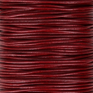 Genuine leather cord 1.5 mm Bordeaux x 100 cm