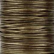 Genuine leather cord 1.5 mm Bronze x 100 cm|raw }}