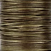 Genuine leather cord 1.5 mm Bronze x 100 cm