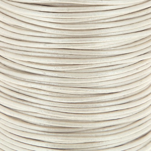 Genuine leather cord 1.5 mm Light beige x 100 cm