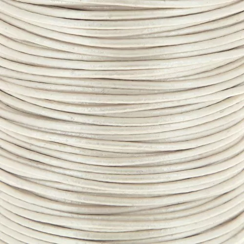 Genuine leather cord 1.5 mm Light beige x 100 cm