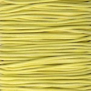 Genuine leather cord 1.5 mm Yellow x 100 cm