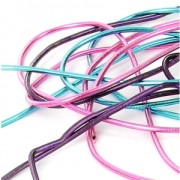 Smooth french wire/purls for embroidery - or embroidery jewels 1 mm Violet x5g